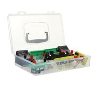 FOYTOKI Physics Experiment Electricity Learning Kit with Circuit Accessories for Junior Students Educational Science Equipment for Home School and Laboratory Use Enhances Random Color
