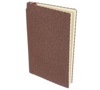 FOYTOKI Pocket Size Lined Notebook A6 Brown Pu Leather Softcover Memo Pad Portable Notepad for Business Conference School Office Writing