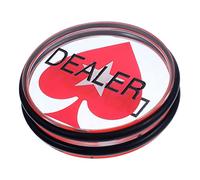 FOYTOKI Poker Chip Dealer Button Acrylic Game Prop for Party Games Counting Chips for Poker Play Practical Math Learning Tool