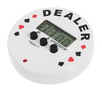 FOYTOKI Poker Timer Countdown Clock for Texas Holdem Digital Dealer Timer Poker Accessory with Flat round Base and Card Game Supplies