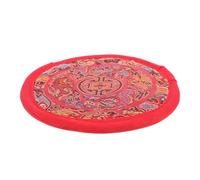 FOYTOKI Portable Hand-sewn Tibetan Singing Bowl Mat Cushion Made of Cotton Cloth in Red Colour, Unique Simple Style for Meditation and Sound Healing Sessions