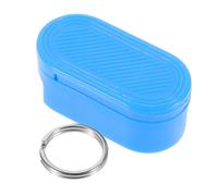 FOYTOKI Portable Small Travel Medicine Container Keychain Holder Magnetic Airtight Pill Organizer Box with Keyring for Outdoor and Daily Use