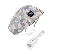 FOYTOKI Portable USB Baby Bottle Warmer Heating Sleeve Cover for Infant Feeding Bottles, Lightweight and Made of Pu Material, Suitable for Outdoor Use 3 Modes and 5v 2a Power Random Color