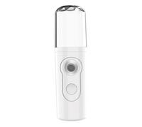 FOYTOKI Portable USB Rechargeable Beauty Mist Sprayer White Ultrafine Nano Facial Humidifier for Skin Care Lightweight Hydrating Replenishing Instrument for Women