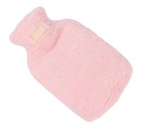 FOYTOKI Portable Winter Accessory with Plush Cover Hot Water Bottle 2000ml Capacity Comfortable and Reliable Relieving Arthritis with Lovely Design for Home Use