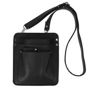 FOYTOKI Pu Garden Tool Organizer Bag with Wearable Waist and Crossbody Design, Black Floral Pouch for Florists Featuring Pruning Shears Holder, for Flower Arranging and Garden Tools