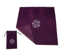 FOYTOKI Purple Lint Tarot Game Tablecloth Divination Desk Cloth Creates A Mysterious Atmosphere Supple Material Suitable for Tarot Game Accessories and Card Mat Use