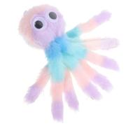 FOYTOKI Rainbow Cat Plush Octopus Shaped Pet Chewing for Cats and Small Pets, Soft Stuffed Animal Octopus with Playful Self-teasing Features, for Kitten Claw Grinding and Interactive