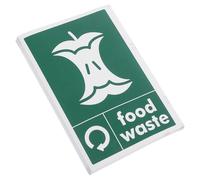 FOYTOKI Recycling Stickers for Trash Can 10pcs Food Waste Labels Bold and Vibrant Designs for Community Participation