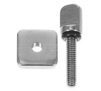 FOYTOKI Replacement Fin Screw Paddle Board Fin Screw Stainless Steel Easy to Install Extended Durability 1.18x0.55x0.55in Silver for Water Sports Equipment