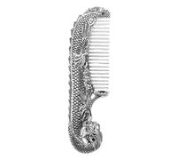FOYTOKI Retro Chinese Dragon Alloy Hair Comb Hand-carved Intricate Design for Grooming and Scalp Massage Unique Antique Decorative Accessory for Special Occasions