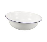 FOYTOKI Retro Foot Soaking Bath Basin Large Enamel Mixing Bowl Laundry and Salad Serving