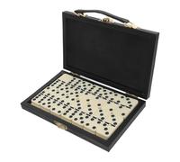 FOYTOKI Retro Wooden Dominoes Game with Vintage Style Family Entertainment for Adults Includes Wooden Storage Box Festival Gift and Indoor Outdoor Fun