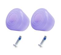 FOYTOKI Roller Skates Brake Block Set 2 Jelly Purple and 2 Screw Stops, Versatile Toe Stopper for Quad and Inline Skating, Practical Roller Skate Braking Accessory for Safe Skating