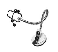 FOYTOKI Rotating Hair Dryer Bracket Lazy Holder Hands Free Stainless Steel Storage Rack for Bathroom with Adjustable Angle and Strong Suction