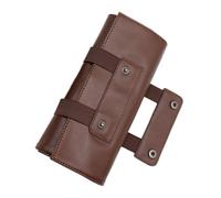 FOYTOKI Salon Scissor Holder Pu Leather Hair Scissors Pouch Barbershop Scissor Case Compact Storage Bag for Professional Hairdressers and Barbers Random Color