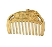 FOYTOKI Sandalwood Lotus Hair Comb for Scalp Massage Delicate Wide Tooth Comb for Women and Girls Natural Hair Care Tool for Detangling and Relaxation