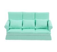 FOYTOKI Scale Dollhouse Sofa for Living Decor Tiny Couch Furniture Accessory for Mini Home and Photography Props