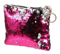 FOYTOKI Sequined Cosmetic Bag for Woman, Fashion Handbag with Zipper, Sturdy Sequin Material, Creative Design for Shopping and Every Day Bag Use