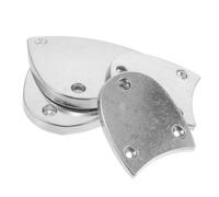 FOYTOKI shoe heel plates Shoe Tap Kit, Aluminum Anti-Slip Replacement Pads with Screws, Front and Rear Heel Taps, Size 42, 1 Pair for Dance Floor