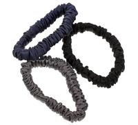 FOYTOKI Silk Hair Scrunchies Elastic Hair Ties and Simple Design 3pcs for Women with High Elasticity and Christmas for School Uniform Matching