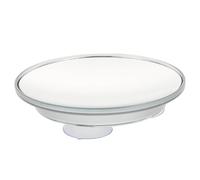 FOYTOKI Simple Sucker Magnifying Mirror X20 Black Acrylic Silver Mirror High Definition Ergonomic Design for Professional Makeup Artists and Home Use