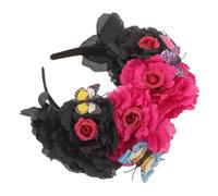 FOYTOKI Simulation Peony Flower Headband Elegant Halloween Headdress for Women Gorgeous Floral Hair Accessory for Costume Parties Safe Materials for Girlfriend Daughter