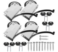 FOYTOKI Sliding Door Roller Metal Pulley Wheel for Wardrobe Doors Silent Operation for Bedroom