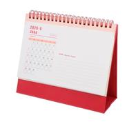 FOYTOKI Small Desk Calendar Minimalist Twin Wire Binding Compact Monthly Planner for Students and Teachers Portable and Aesthetic Design for Efficient Planning