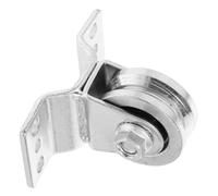 FOYTOKI Small Heavy Duty Steel Fixed Pulley R50 for Wire Rope Lifting with Track Mount Silent Wheel Suitable for Industrial Material Handling and Ceiling Installation