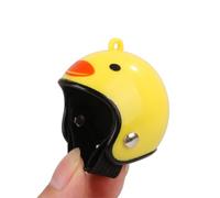 FOYTOKI Small Pet Hard Hat Chicken Helmet for Birds and Quail, Yellow Plastic Headgear with Elastic Band, Safe and Comfortable Protective Hat to Protect The Chicken's Head