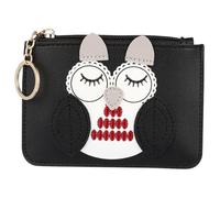 FOYTOKI Small Wallet Cartoon Owl Coin Purse Cute Pu Leather with Metal Zipper Convenient for Storing Loose Change and Small Mirrors for Ladies Going Out Can Be Put into Handbag