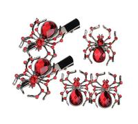 FOYTOKI Spider Jewelry Set Halloween Decorations Spider Studs Ring Props for Women Party Toys