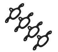 FOYTOKI Spur Straps Lightweight Tie down Support Black 4pcs for Horse Riding Boots Rubber for Western Horse Riding and Cowboy Costume