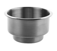 FOYTOKI Stainless Steel Dual Cup Holder Insert with Anti-spill Feature for Rvs and Business Vehicles, Sturdy Drink Holder Suitable for Settings and Long-term Use