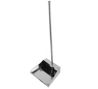FOYTOKI Stainless Steel Dustpan for Efficient Cleaning Heavy-Duty Handheld Dust Pan for Indoor and Outdoor Use for Home Office and Commercial Spaces
