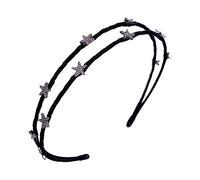FOYTOKI Star Rhinestone Hair Hoop for Women Girls Elegant Headband for Birthday Parties Weddings Special Events Lightweight Stunning Design Diamonds