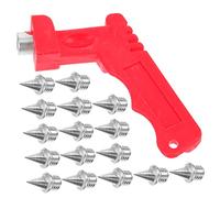 FOYTOKI Steel Shoe Spike Replacement Set with Wrench Shaped Slip Spikes for Golf Baseball Durable and Easy to Install for Running and High Jump Shoes