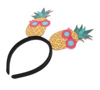 FOYTOKI Summer Pineapple Headband for Luau Party and Group Photos, Plastic and Felt Material, Hawaii Hair Hoop for Women and Girls, Pool Party Accessory