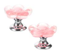 FOYTOKI Toilet Tank Flush Button 2Pcs Flower Design Decorative Push Button Assistant Tool for Bathroom Use