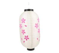 FOYTOKI Traditional Japanese Silk Hanging Lantern Cherry Blossom Design Decorative Lantern for Restaurant Party Home Indoors Outdoors Festival Atmosphere Enhancer