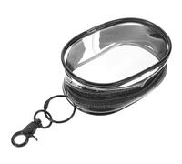 FOYTOKI Transparent Mini Coin Purse Clear PVC Keychain Wallet with Hook Small Pouch for Women Coins and Valuables Portable Storage Bag for Easy Access and Quick Visibility