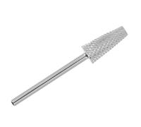 FOYTOKI Tungsten Steel Nail Drill Bit for Manicure Grinding and Polishing Sturdy Tapered Nail Polishing Head with Plastic Base and Removing Dead Skin