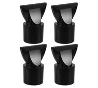 FOYTOKI Universal in Black Abs Material 4pcs Hair Dryer Concentrator Nozzle Attachment Streamlined Inner Wall and Narrow Nozzle, Reduces Noise for Salon Hairdresser Styling and Busy