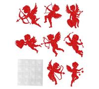 FOYTOKI Valentines Day Window Decals 12 Pieces Cupid Theme Window Stickers Easy to Apply for Party and Celebration Decor