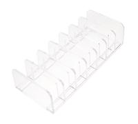 FOYTOKI Vanity Organizers Makeup Organizer Ps Makeup Palettes Holder with Seven Slots Compartment Design Slim Vertical Storage and Countertops