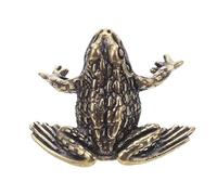 FOYTOKI Vintage Brass Cabinet Handles Chinese Toad Design Scratch Resistant Metal Door Knobs Pulls for Drawers and Cabinets Home Decor