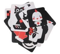 FOYTOKI Visual Stimulus Cards Baby Cognitive Cards for 4-10 Months High Contrast Visual Development Newborn Infant Sensory Recognition Set