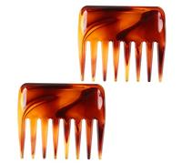 FOYTOKI Volumizing Hair Styling Comb 2pcs Wide Tooth Combs Hairdressing Combs Set Retro Tool