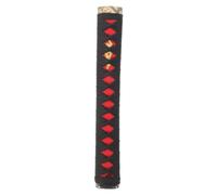 FOYTOKI Wakizashi Handle Replacement for Japanese Swords Dark-colored Samurai Style Grip with Non-slip Wood and Polyester Material Comfortable Design Reducing Fatigue for Cosplay